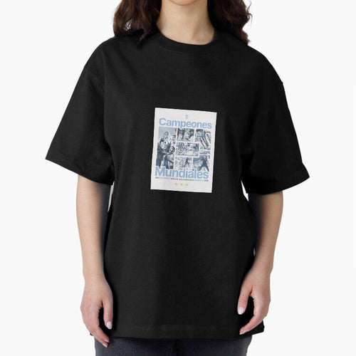 Argentina Qatar 2022 Oversized T-Shirt Wear the Spirit of Match Day Hype around FIFA World Cup 2026 USA Canada Mexico, Haaland, Portugal, Spain and Germany, Vintage Soccer Flavor, Modern Football Stars, National Flags and Final Night Emotion; Made