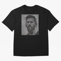 Messi Focused Portrait Art Classic T-Shirt Celebrate Fan Culture around the FIFA World Cup 2026 Journey through Cristiano Ronaldo Highlights, France and Portugal Pride, Championship Spirit, Famous Goals, Roaring Crowds and International Football