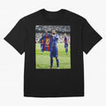 Lional Messi Poster Design Oversized T-Shirt Show Your Love for the FIFA World Cup 2026 USA Canada Mexico Journey through CR7 and Messi Highlights, Portugal Pride, Football History, Final Match Energy, Crowd Noise and Once in a Lifetime Moments;