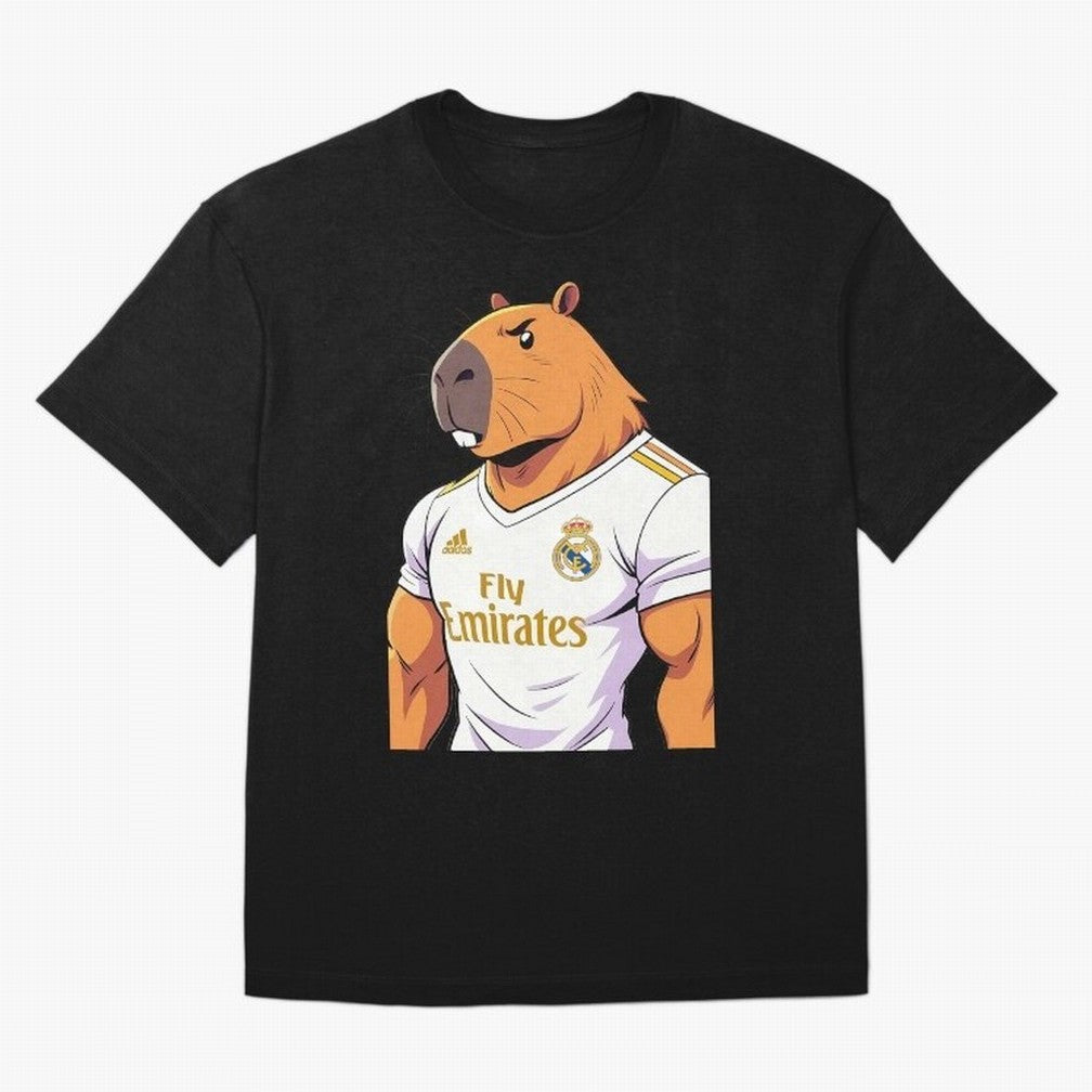 Real Madrid capybara elegant Classic T-Shirt Fuel FIFA World Cup 2026 USA Canada Mexico for Fans of Messi and Spain and Netherlands, Bringing Sports Nostalgia, International Competition, Famous Players and Unforgettable Victories; Perfect for