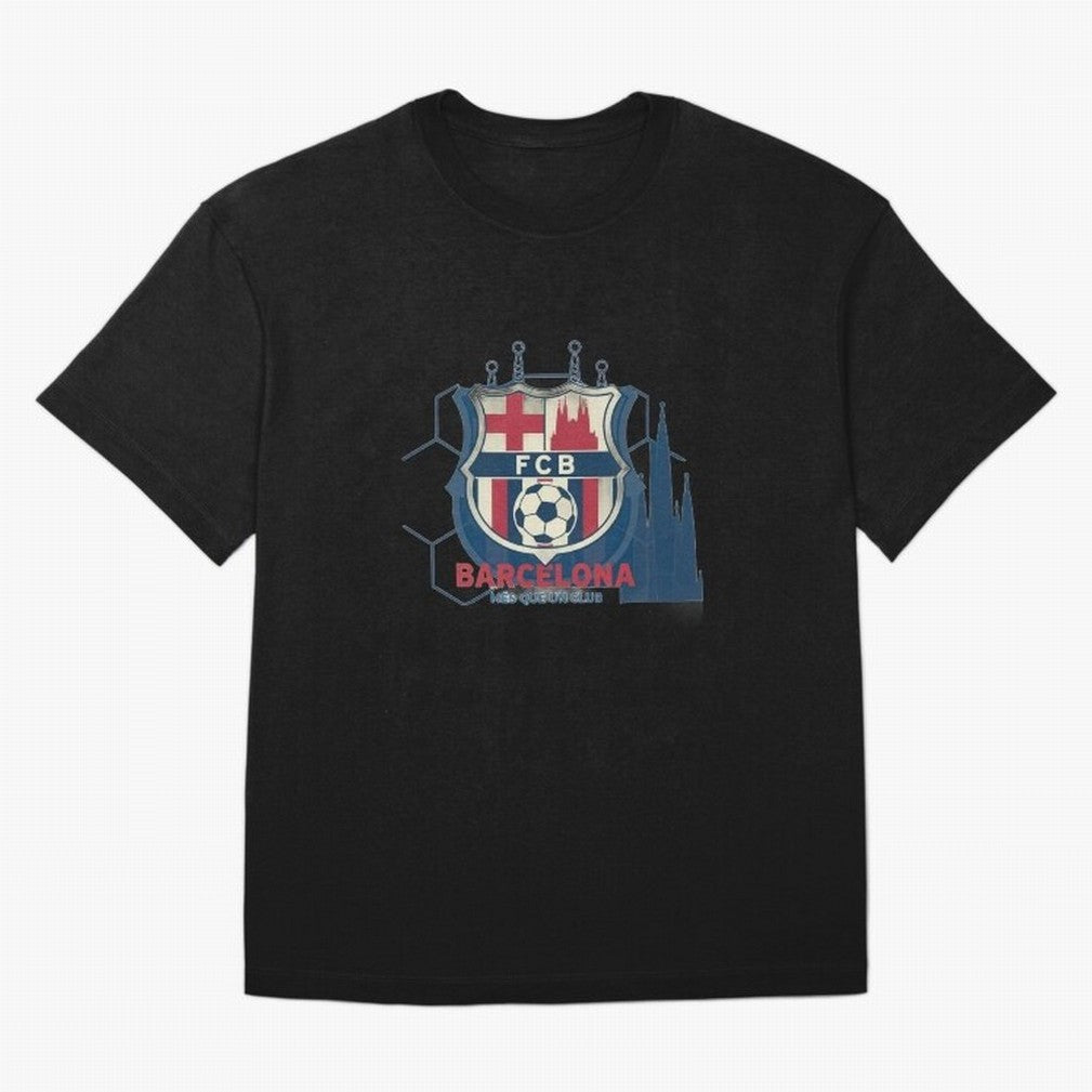 FCB Minimalist - Football Fan Design Oversized T-Shirt Celebrate Fan Culture around Global Football Passion for FIFA World Cup 2026 USA Canada Mexico, Connected to Haaland, Netherlands, Soccer Culture, Superstar Moments, National Team Dreams and