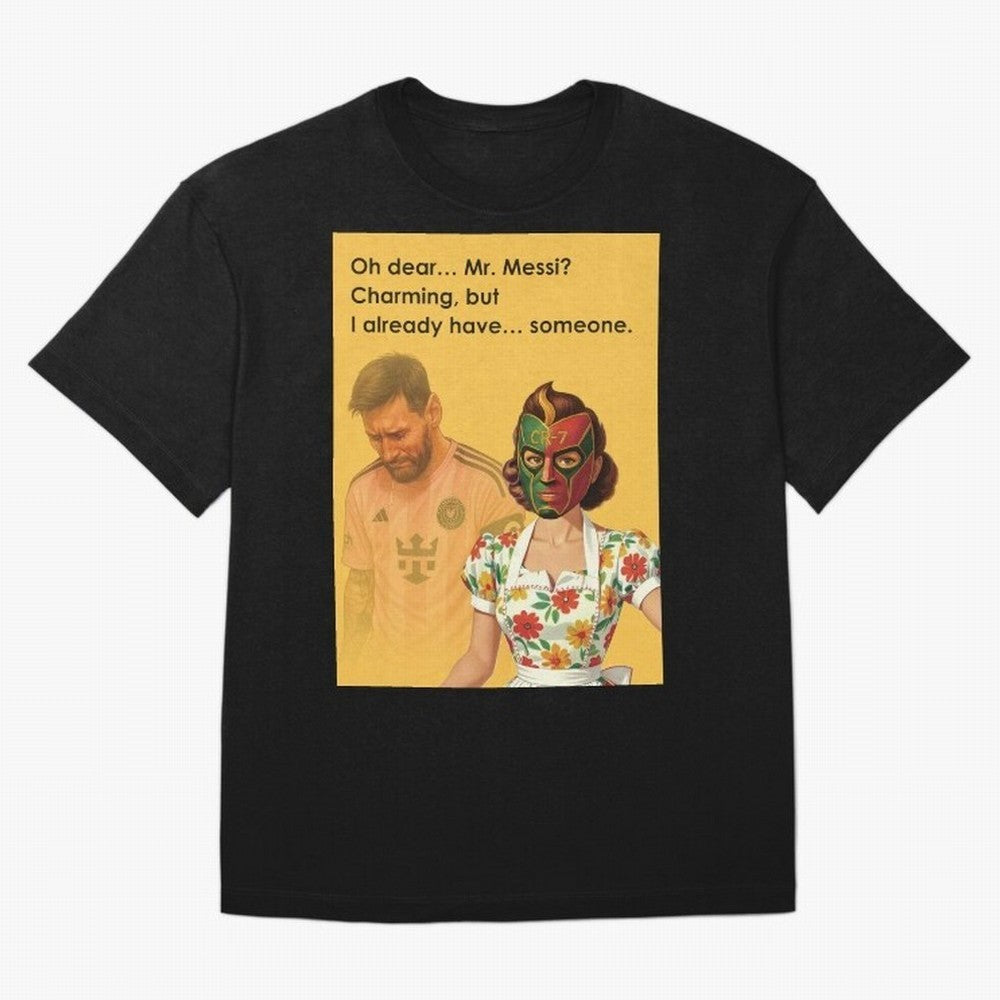 Oh Dear¡­ Mr. Messi ¨C Elegant Housewife CR-7 Meme Art Active T-Shirt Show Your Love for the FIFA World Cup 2026 Journey through Cristiano Ronaldo, Haaland and CR7 Highlights, England and Germany Pride, Stadium Chants, National Pride, Trophy Dreams