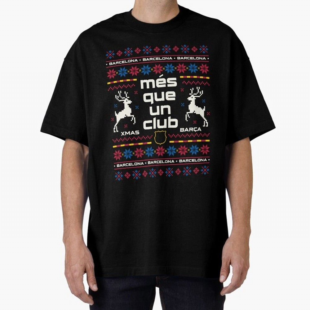 FC Barcelona Christmas Classic T-Shirt Bring Home the FIFA World Cup 2026 Journey through Haaland Highlights, France and Portugal Pride, Global Supporter Spirit, Legendary Goals, National Colors and Tournament Celebration; Great for Watch Parties,