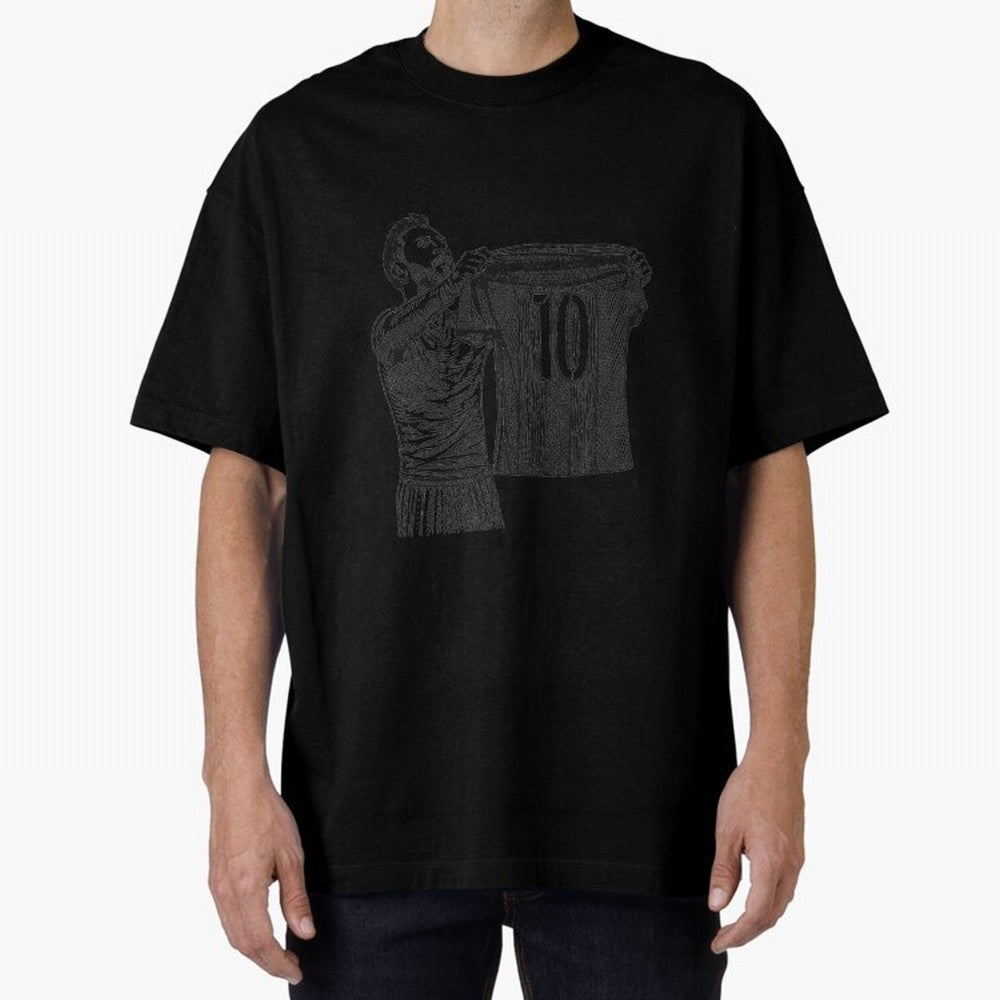 Messi, Barcelona, Bernabeu, Classic Football Moment Oversized T-Shirt Bring International Match Energy to Match Day Hype around FIFA World Cup 2026 Group Stage, Haaland, Argentina and Brazil, Supporter Pride, Iconic Celebrations, Legendary Names