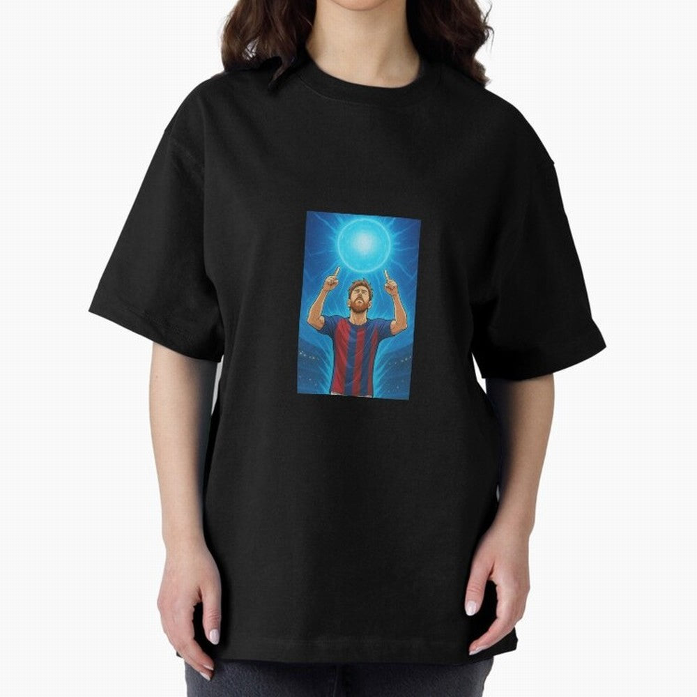 Barcelona Genkidama God Oversized T-Shirt Spotlight FIFA World Cup 2026 Group Stage with Haaland, Netherlands Energy, Retro Football Energy, Iconic Rivalries, Trophy Chase Drama and Stadium Atmosphere; Built for Supporters Chasing Trophy Dreams,