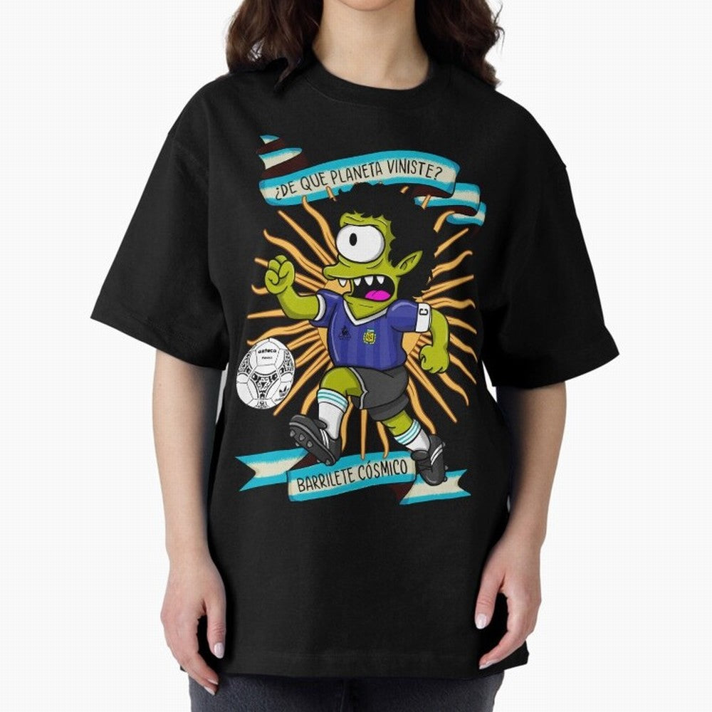WHAT PLANET DID YOU COME FROM? Oversized T-Shirt Celebrate the Next Chapter of FIFA World Cup 2026 Group Stage Spirit, Highlighting Spain, Messi, Neymar and Mbappe, Stadium Memories, Football Loyalty, International Chants and Championship