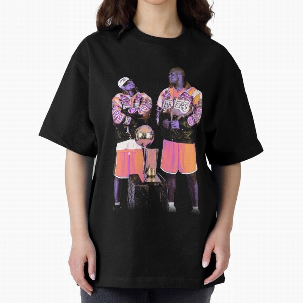 kobe Shaq Oversized T-Shirt Oversized T-Shirt Capture Stadium Memories from Global Football Passion for FIFA World Cup 2026 Group Stage, Capturing Haaland and Mbappe, Brazil, Portugal and Argentina, Vintage Soccer Flavor, Modern Football Stars,