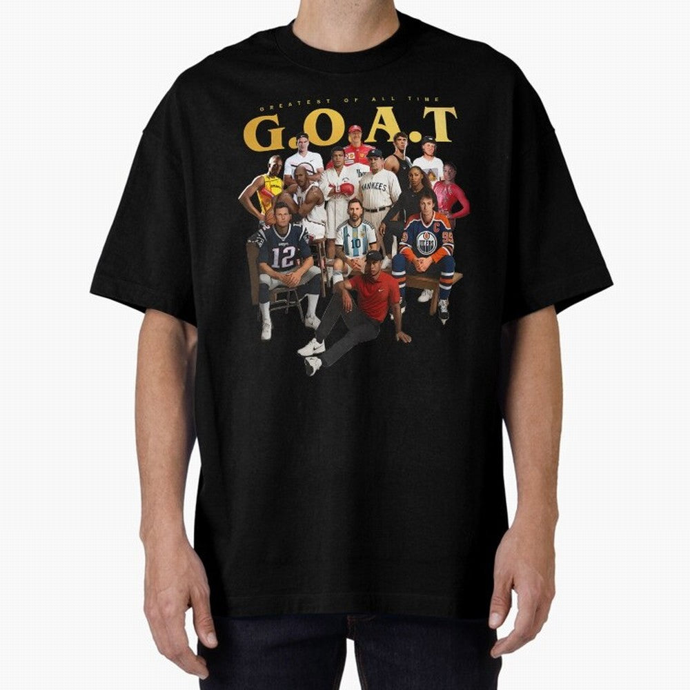 GOAT of all Sports Essential T-Shirt Bring Global Tournament Vibes to FIFA World Cup 2026 Filled with Cristiano Ronaldo, Brazil, Portugal and Argentina Energy, Fan Favorite Moments, National Team Passion, Big Match Drama and Soccer History; Ideal