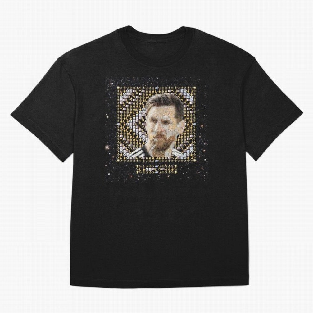 GOAT Emojified ¨C Messi-Inspired Visual Tribute | Legendary Football Grid Art | Iconic Symbolism in Emoji Form Oversized T-Shirt Support Iconic Players in FIFA World Cup 2026 USA Canada Mexico Spirit, Inspired by Brazil, Portugal and Argentina, CR7