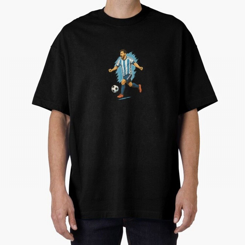 Dynamic Soccer Player Illustration ¨C High-Energy Football Art Classic T-Shirt Bring International Match Energy to Global Football Passion for FIFA World Cup 2026 USA Canada Mexico, Filled with Cristiano Ronaldo, Netherlands, Vintage Soccer Flavor,