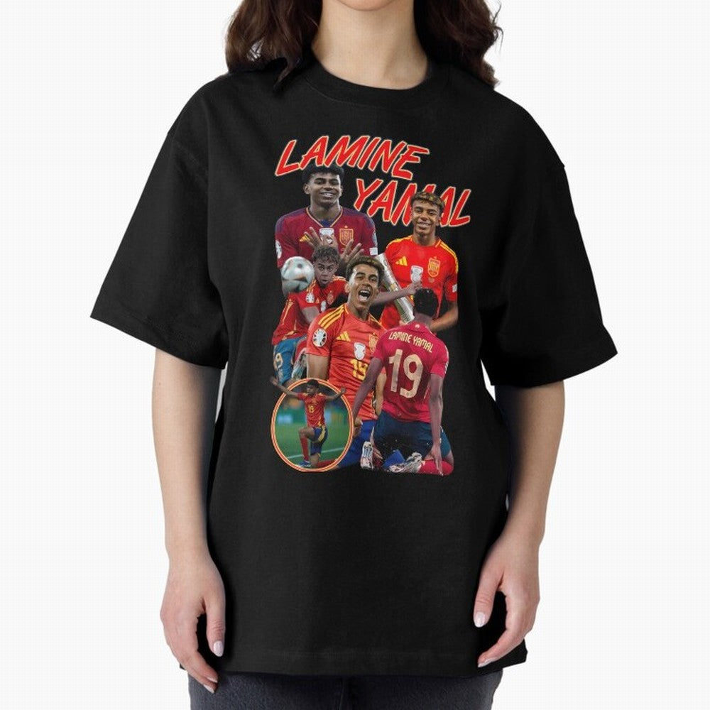 Lamine Yamal - Wonder Essential T-Shirt Live the Energy of FIFA World Cup 2026 Group Stage Celebrating Cristiano Ronaldo, Spain and Netherlands Energy, Global Supporter Spirit, Legendary Goals, National Colors and Tournament Celebration; Created