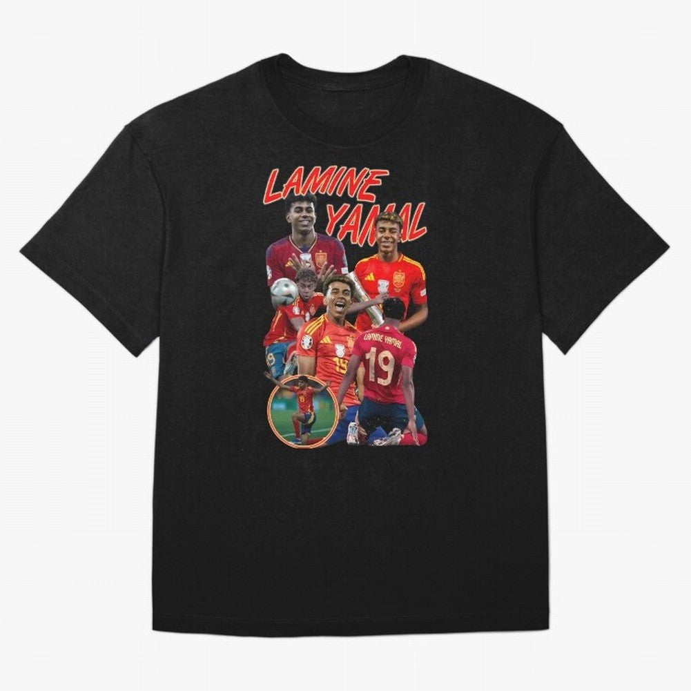 Lamine Yamal - Wonder Essential T-Shirt Live the Energy of FIFA World Cup 2026 Group Stage Celebrating Cristiano Ronaldo, Spain and Netherlands Energy, Global Supporter Spirit, Legendary Goals, National Colors and Tournament Celebration; Created