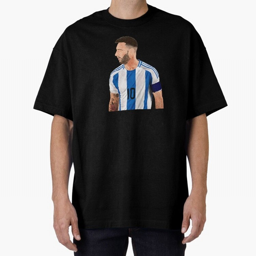 Messi em pintura digital Classic T-Shirt Remember Iconic Moments from the FIFA World Cup 2026 Journey through Messi Highlights, Argentina Pride, Match Day Excitement, Supporter Culture, Golden Goals and Global Football Passion; Built for Supporters