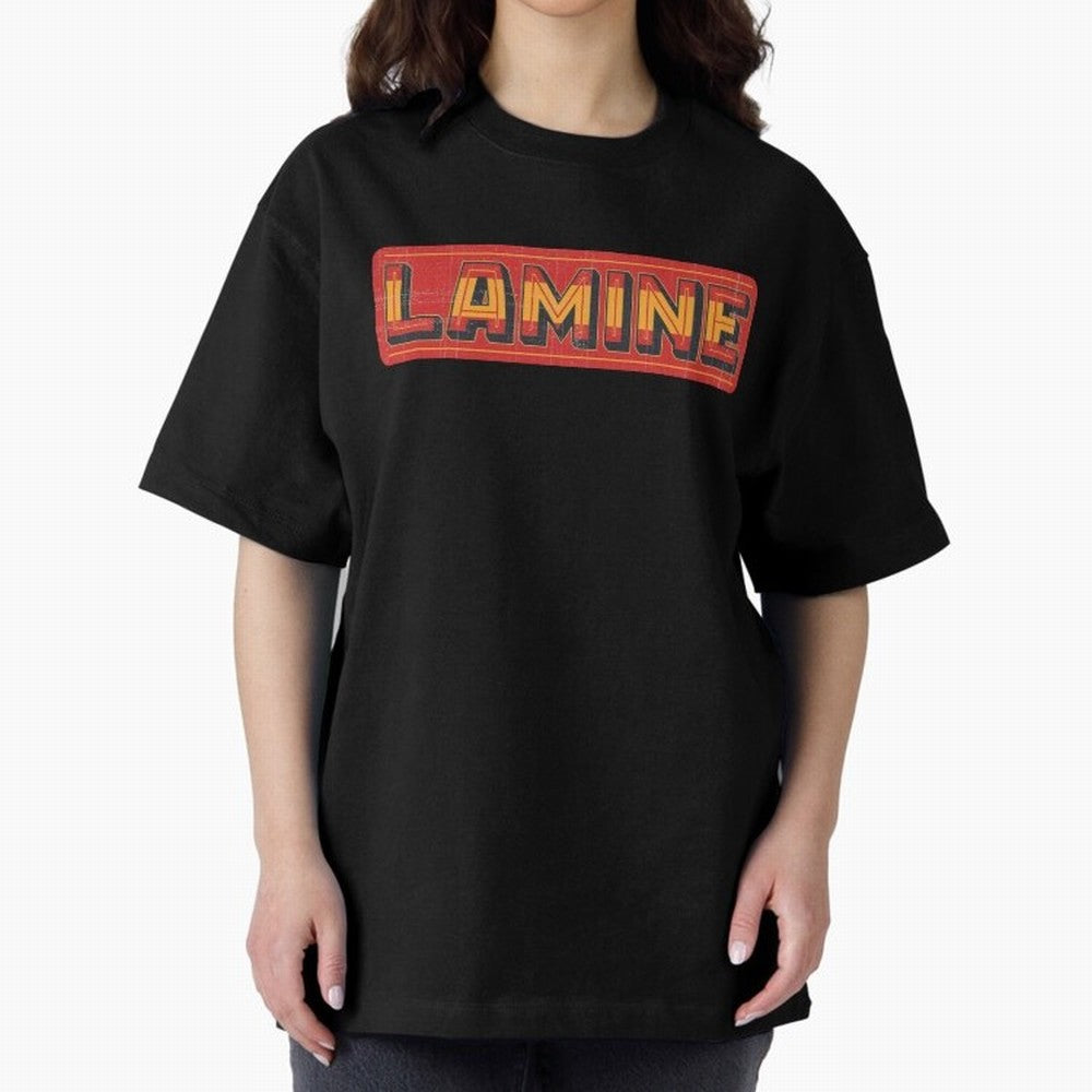 Lamine Football Oversized T-Shirt Stand with Global Football Passion for FIFA World Cup 2026 USA Canada Mexico, Capturing Messi, Spain and Netherlands, Soccer Culture, Superstar Moments, National Team Dreams and Competitive Fire; Made for