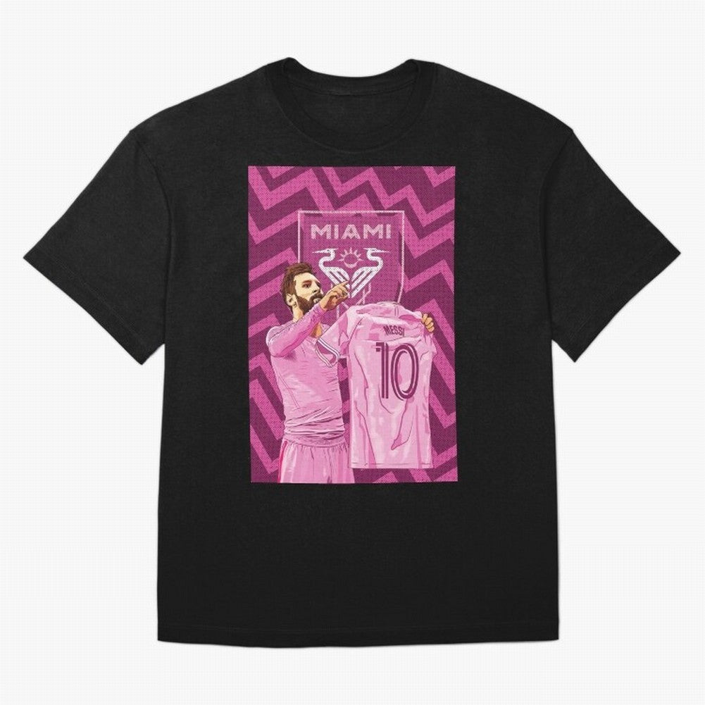 Messi in Inter Miami Classic T-Shirt Celebrate the Magic of the FIFA World Cup 2026 Group Stage Journey through Messi, CR7 and Mbappe Highlights, Brazil, Portugal and Argentina Pride, Football History, Final Match Energy, Crowd Noise and Once in a