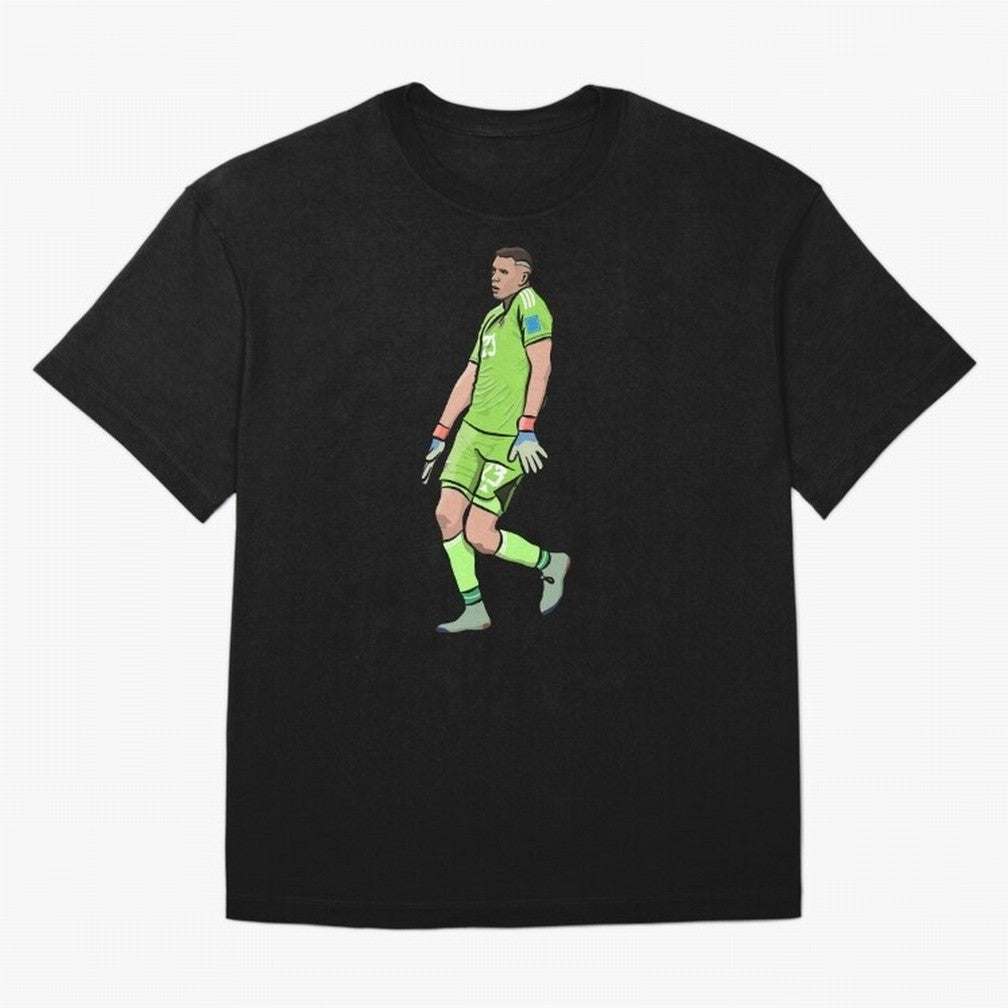 Emi Dibu Martinez Dance Celebration Classic T-Shirt Upgrade FIFA World Cup 2026 USA Canada Mexico Driven by Cristiano Ronaldo, Haaland and CR7, Netherlands Energy, Football History, Final Match Energy, Crowd Noise and Once in a Lifetime Moments;