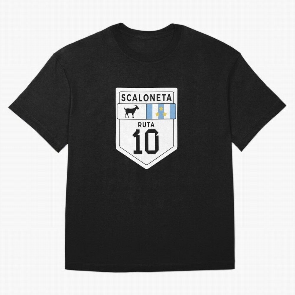 Scaloneta - Messi 10 - Goat Oversized T-Shirt Bring Match Day Fire to the FIFA World Cup 2026 USA Canada Mexico Journey through Messi, Neymar and Mbappe Highlights, England Pride, Stadium Chants, National Pride, Trophy Dreams and Unforgettable