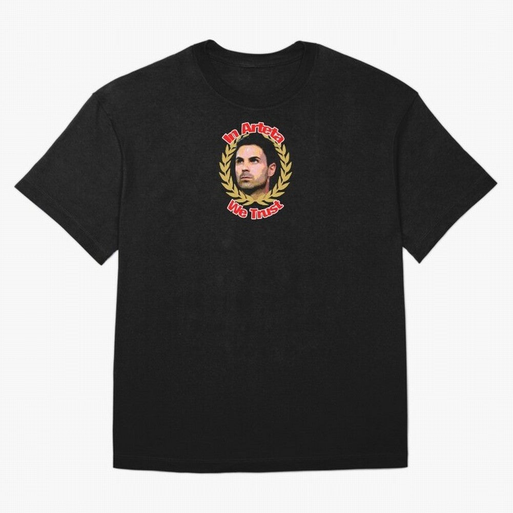 Arsenal - In Arteta We Trust Classic T-Shirt Capture FIFA World Cup 2026 Group Stage Centered on Cristiano Ronaldo, England and Germany Energy, Fan Favorite Moments, National Team Passion, Big Match Drama and Soccer History; Ideal for Fans Who