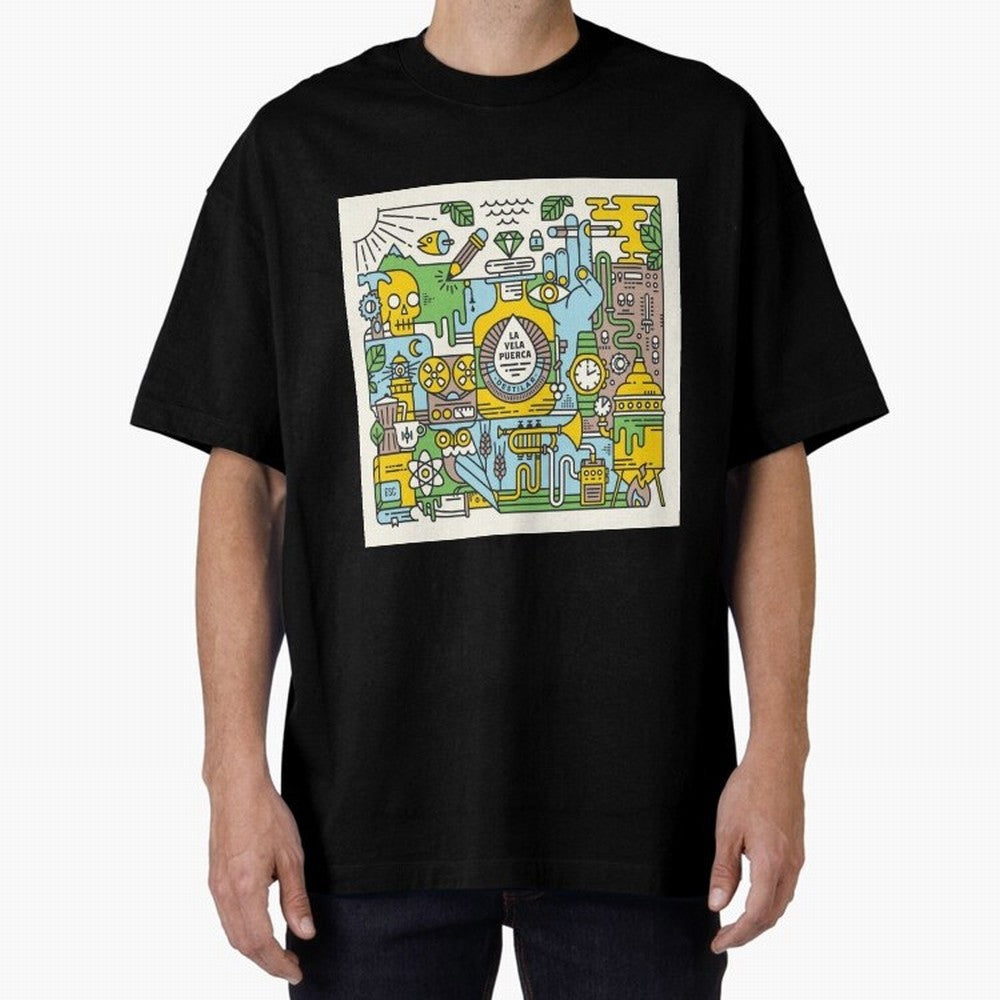 LA VELA PUERCA ROCK Oversized T-Shirt Bring a Vintage Feel to FIFA World Cup 2026 USA Canada Mexico Celebrating Haaland and Mbappe, France Energy, Football Festival Excitement, Trophy Ambitions, Country Rivalries and Star Player Buzz; Perfect for