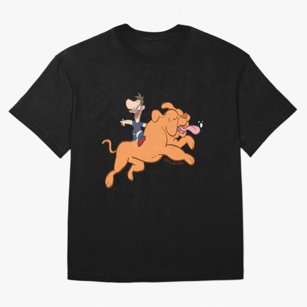 Messi and his dog Classic T-Shirt Follow the Final Road of the FIFA World Cup 2026 Group Stage Journey through Mbappe Highlights, Spain and Netherlands Pride, Championship Spirit, Famous Goals, Roaring Crowds and International Football Unity;