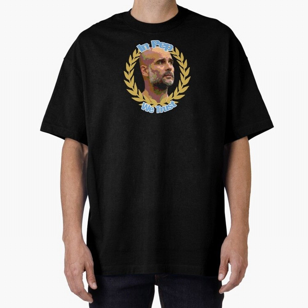 Manchester City - In Pep We Trust Classic T-Shirt Relive the Noise and Pride of Match Day Hype around FIFA World Cup 2026 USA Canada Mexico, Messi, CR7 and Mbappe, Argentina and Brazil, Retro Football Energy, Iconic Rivalries, Trophy Chase Drama