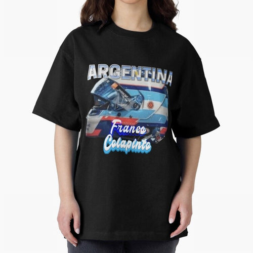5306 Colapinto Helmet Argentina Oversized T-Shirt Celebrate Classic Football Spirit in Global Football Passion for FIFA World Cup 2026 Group Stage, Connected to Messi, Neymar and Mbappe, Argentina and Brazil, Global Supporter Spirit, Legendary