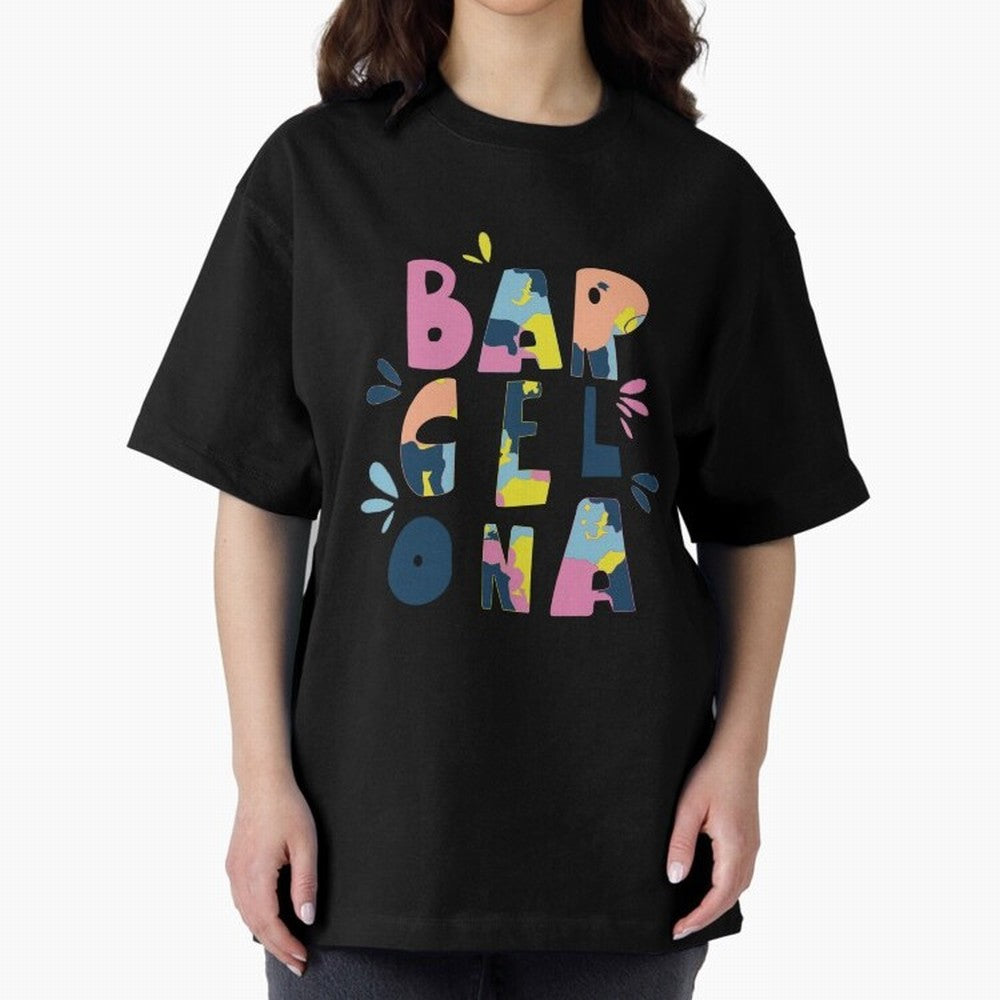 Barcelona Letters Classic T-Shirt Bring Match Day Fire to FIFA World Cup 2026 for Fans of Messi, CR7 and Mbappe and Portugal, Bringing Goal Celebration Energy, Supporter Heritage, Football Icons and Worldwide Tournament Joy; Ideal for Passionate