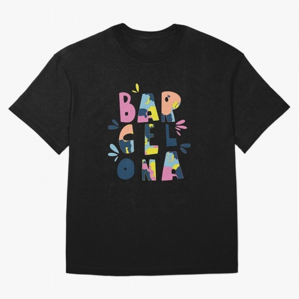 Barcelona Letters Classic T-Shirt Bring Match Day Fire to FIFA World Cup 2026 for Fans of Messi, CR7 and Mbappe and Portugal, Bringing Goal Celebration Energy, Supporter Heritage, Football Icons and Worldwide Tournament Joy; Ideal for Passionate