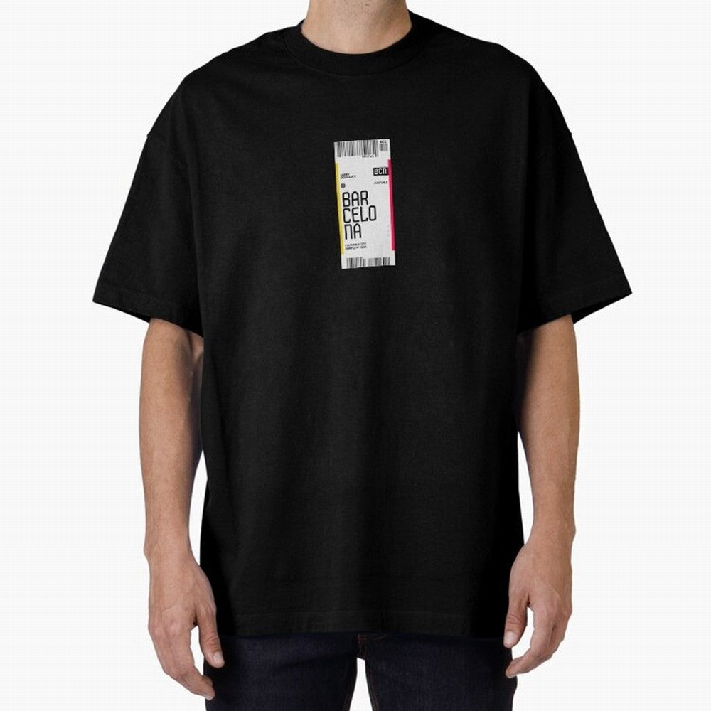 Barcelona Boarding Pass Sparin Travel Ticket Classic T-Shirt Make Your Look Match the FIFA World Cup 2026 Journey through CR7 and Messi Highlights, England Pride, Football Festival Excitement, Trophy Ambitions, Country Rivalries and Star Player