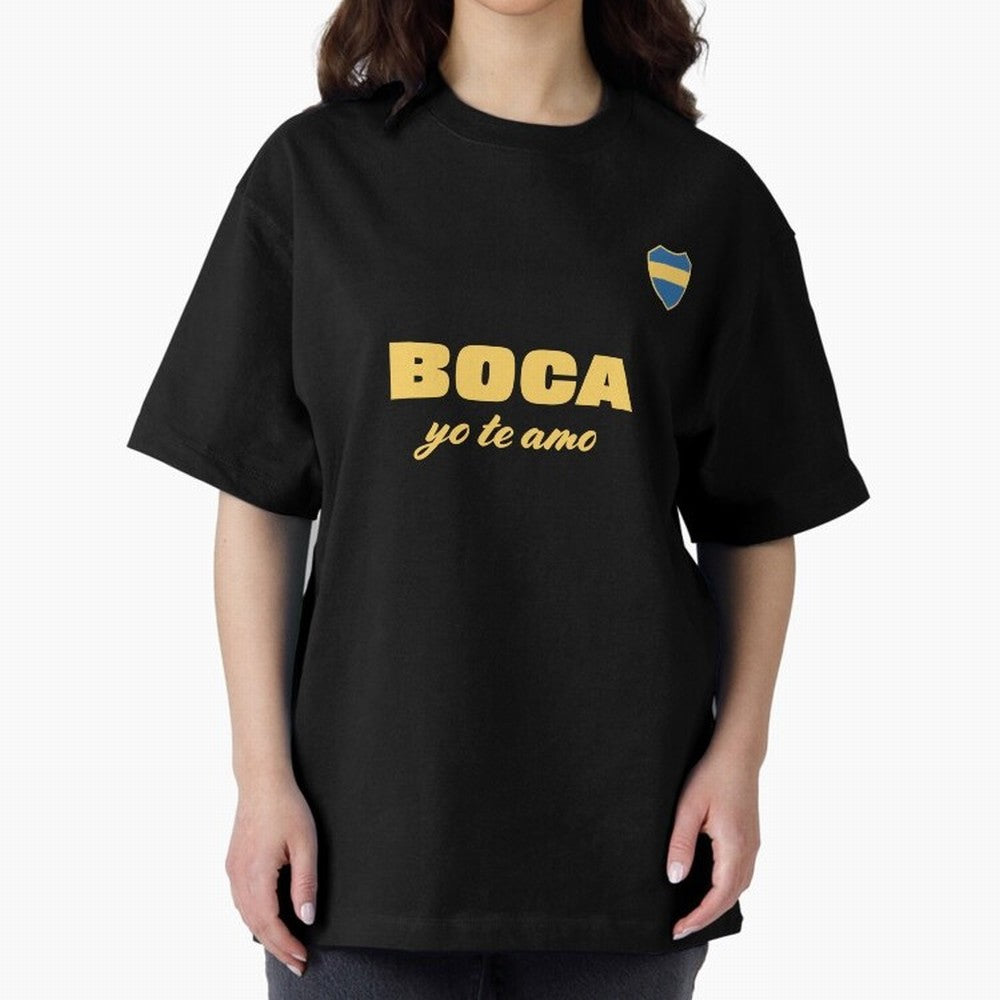 BOCA JUNIORS I LOVE YOU Fitted V-Neck T-Shirt Relive the FIFA World Cup 2026 Journey through Haaland and Mbappe Highlights, Argentina Pride, Worldwide Fan Energy, Dramatic Goals, Stadium Lights and Championship Celebrations; Perfect for People Who