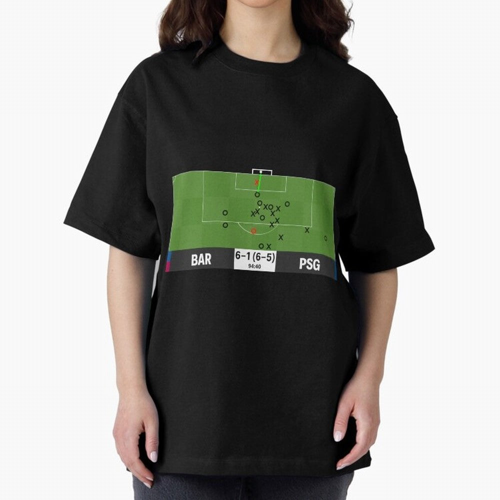Barcelona vs Paris Saint-Germain 6-1 (6-5) @ 94:40 Goal by Sergi Roberto (La Remontada) Classic T-Shirt Make Memories around FIFA World Cup 2026 Group Stage for Fans of Haaland and Spain, Bringing Supporter Pride, Iconic Celebrations, Legendary