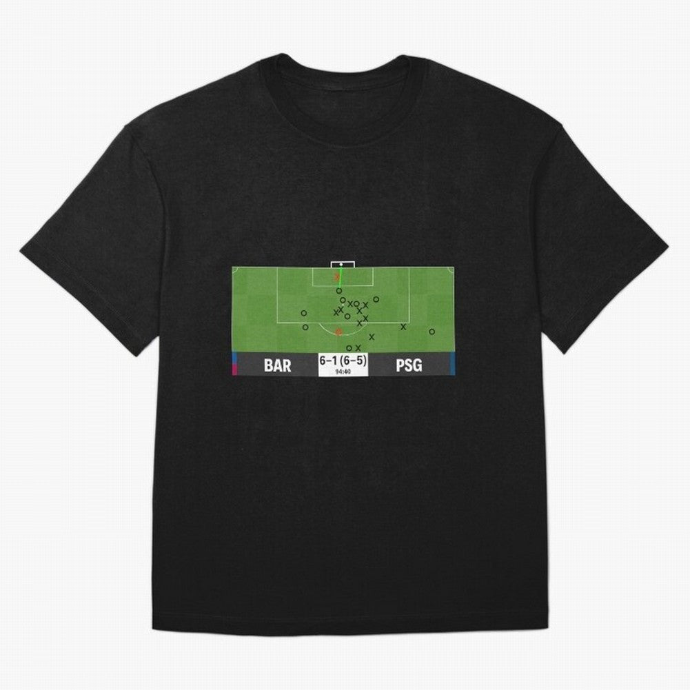 Barcelona vs Paris Saint-Germain 6-1 (6-5) @ 94:40 Goal by Sergi Roberto (La Remontada) Classic T-Shirt Make Memories around FIFA World Cup 2026 Group Stage for Fans of Haaland and Spain, Bringing Supporter Pride, Iconic Celebrations, Legendary