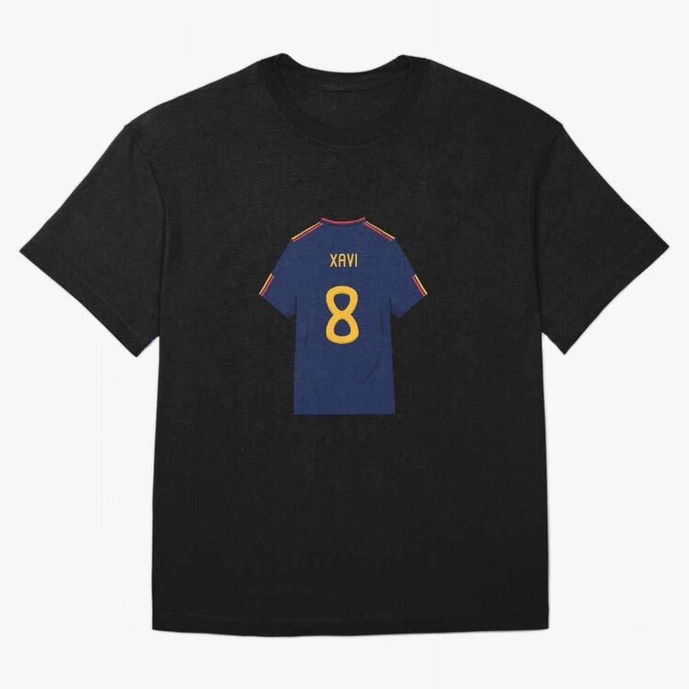 Xavi World Cup 2010 Jersey Oversized T-Shirt Experience the Global Stage of Match Day Hype around FIFA World Cup 2026 USA Canada Mexico, Mbappe, Portugal, Soccer Culture, Superstar Moments, National Team Dreams and Competitive Fire; Perfect for
