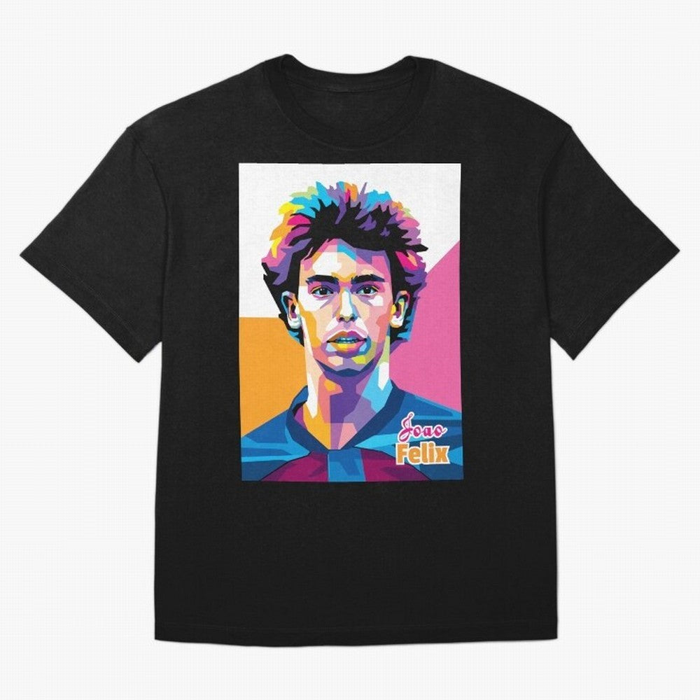 Joao Felix in WPAP Style Oversized T-Shirt Honor the Beautiful Game during the FIFA World Cup 2026 Group Stage Journey through CR7 Highlights, France Pride, Vintage Soccer Flavor, Modern Football Stars, National Flags and Final Night Emotion; Ideal