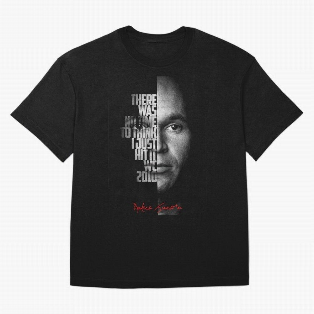 Black and white Andres Iniesta Quote. Classic T-Shirt Capture Stadium Memories from Match Day Hype around FIFA World Cup 2026 USA Canada Mexico, Haaland, Argentina, Fan Favorite Moments, National Team Passion, Big Match Drama and Soccer History;