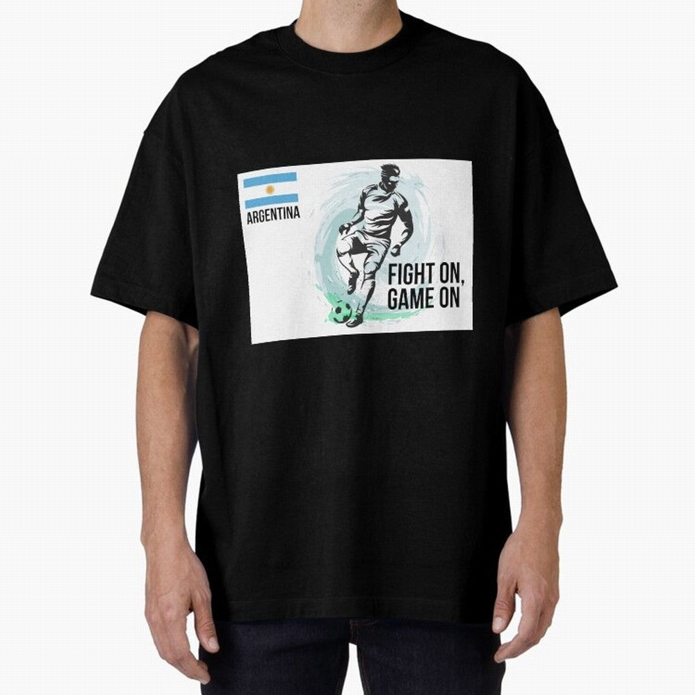 Argentinian Football Player Playing Football - Football Classic T-Shirt Live the Energy of FIFA World Cup 2026 USA Canada Mexico for Fans of CR7 and Messi and Netherlands, Bringing Tournament Hype, Historic Matchups, Family Viewing Parties and