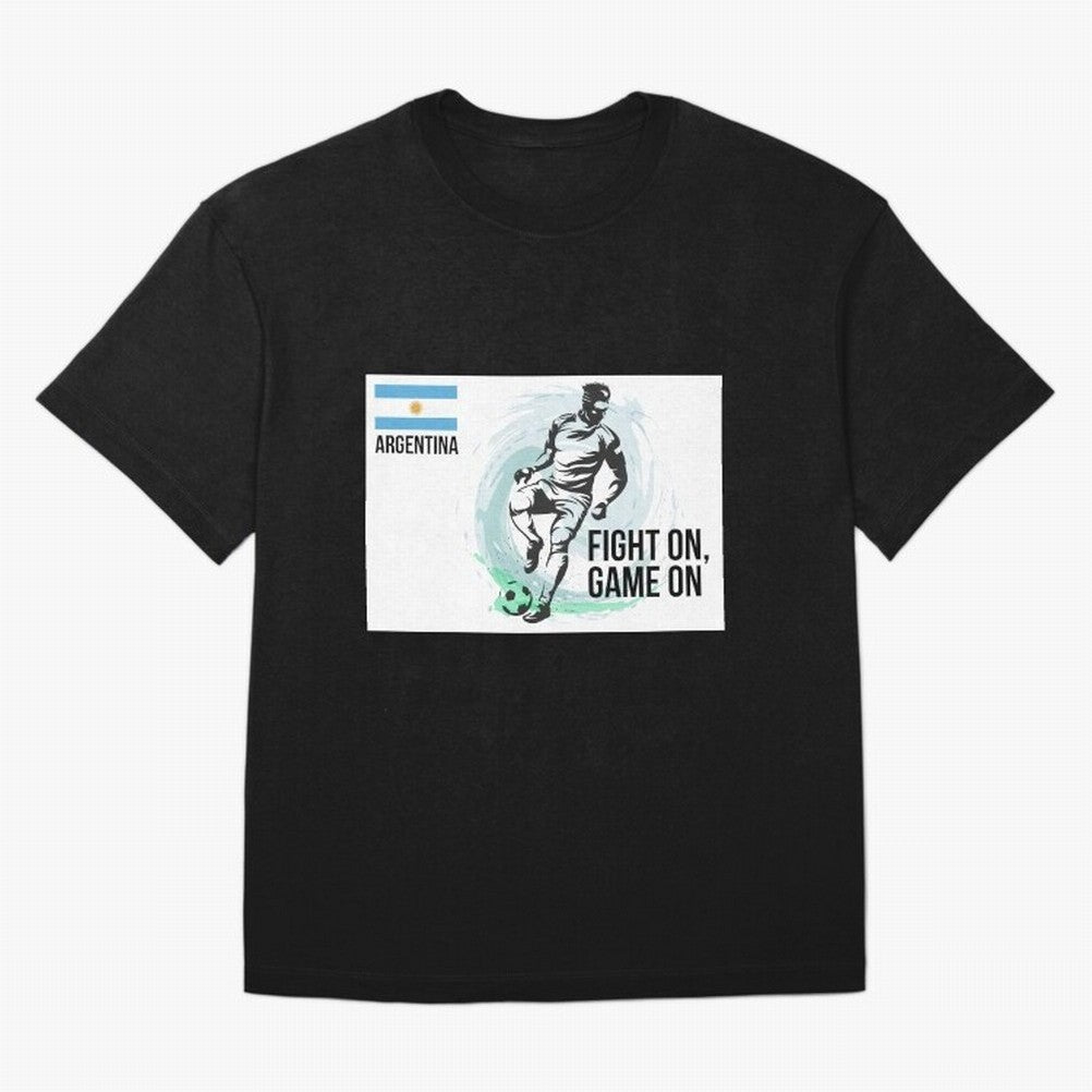 Argentinian Football Player Playing Football - Football Classic T-Shirt Live the Energy of FIFA World Cup 2026 USA Canada Mexico for Fans of CR7 and Messi and Netherlands, Bringing Tournament Hype, Historic Matchups, Family Viewing Parties and