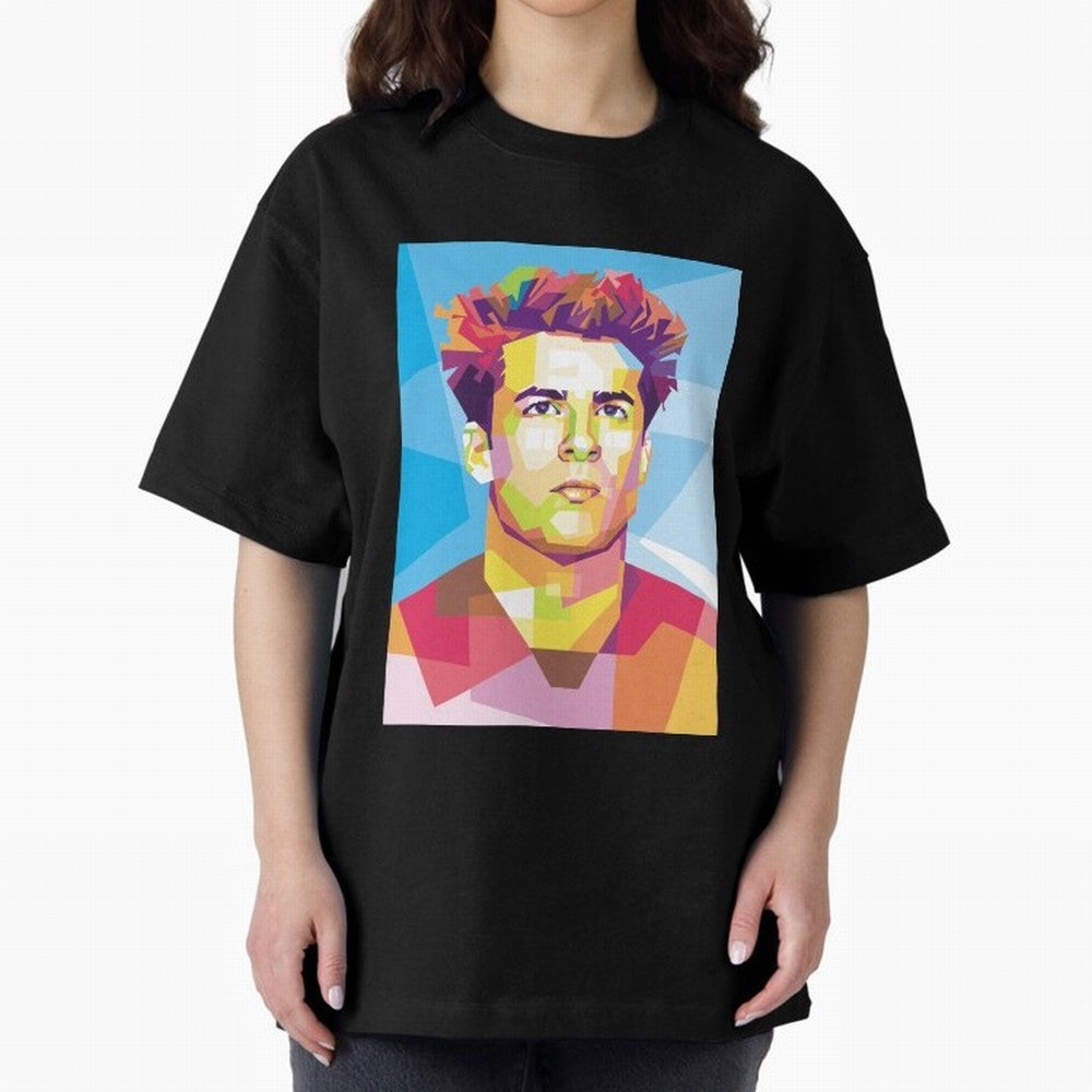 Riqui Puig in Pop Art Portrait Style Classic T-Shirt Celebrate Golden Goal Energy in FIFA World Cup 2026 Group Stage for Fans of Messi and Cristiano Ronaldo and Argentina, Bringing Match Day Excitement, Supporter Culture, Golden Goals and Global