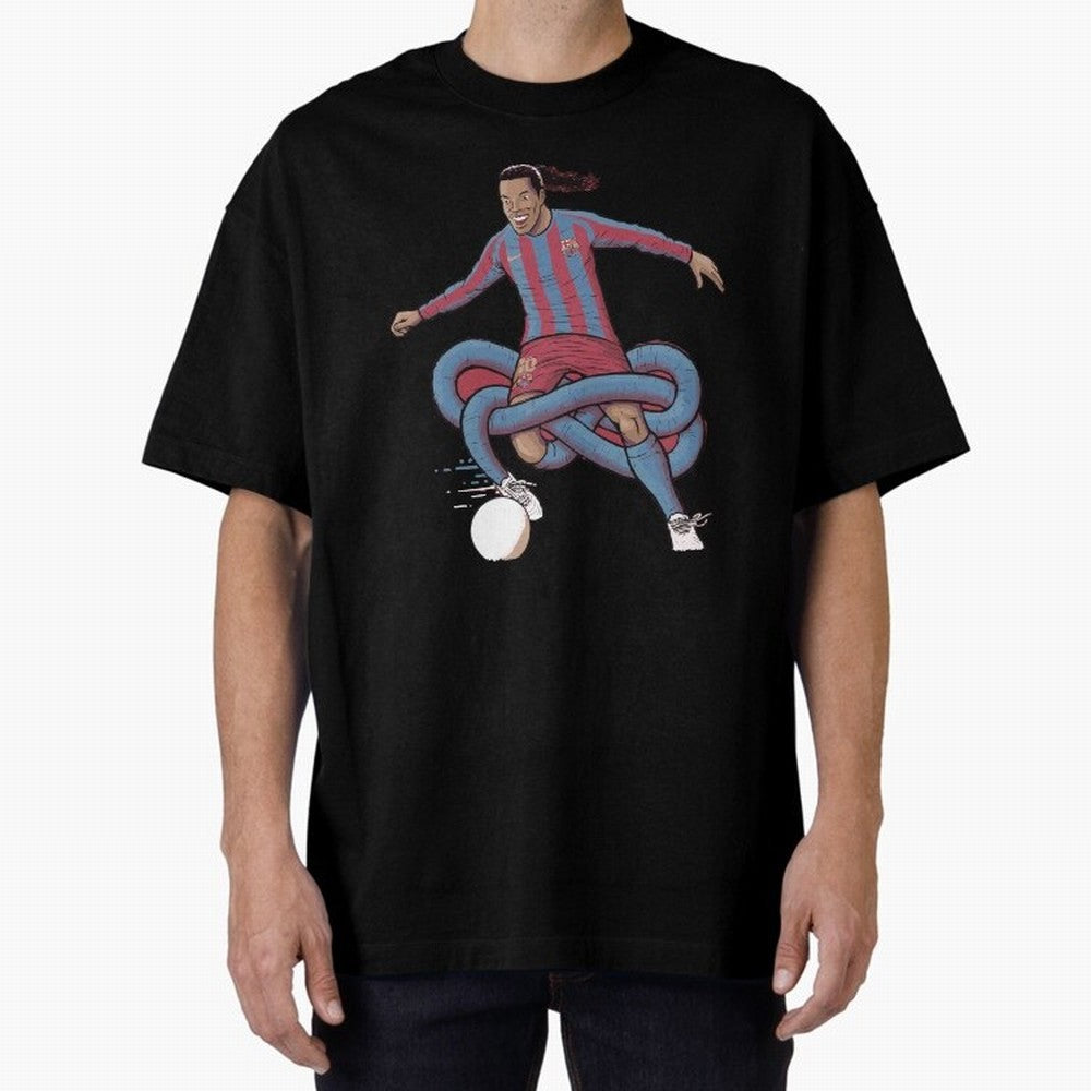 Ronaldinho Oversized T-Shirt Elevate FIFA World Cup 2026 USA Canada Mexico Spirit, Centered on Argentina, France and Brazil, Haaland, Tournament Hype, Historic Matchups, Family Viewing Parties and Global Sports Pride; Created for Match Day Parties,