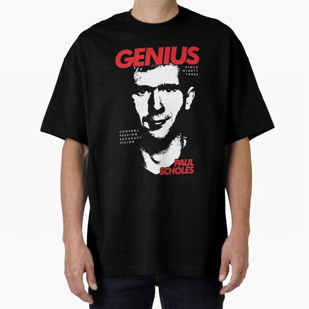Paul Scholes - Manchester United Legend Oversized T-Shirt Treasure FIFA World Cup 2026 Group Stage Filled with Mbappe, France and Portugal Energy, Match Day Excitement, Supporter Culture, Golden Goals and Global Football Passion; Perfect for