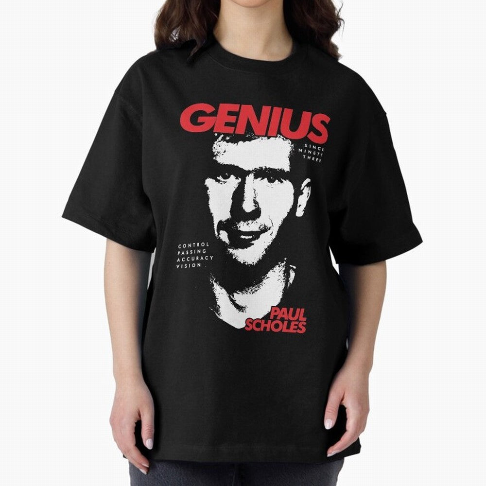 Paul Scholes - Manchester United Legend Oversized T-Shirt Treasure FIFA World Cup 2026 Group Stage Filled with Mbappe, France and Portugal Energy, Match Day Excitement, Supporter Culture, Golden Goals and Global Football Passion; Perfect for