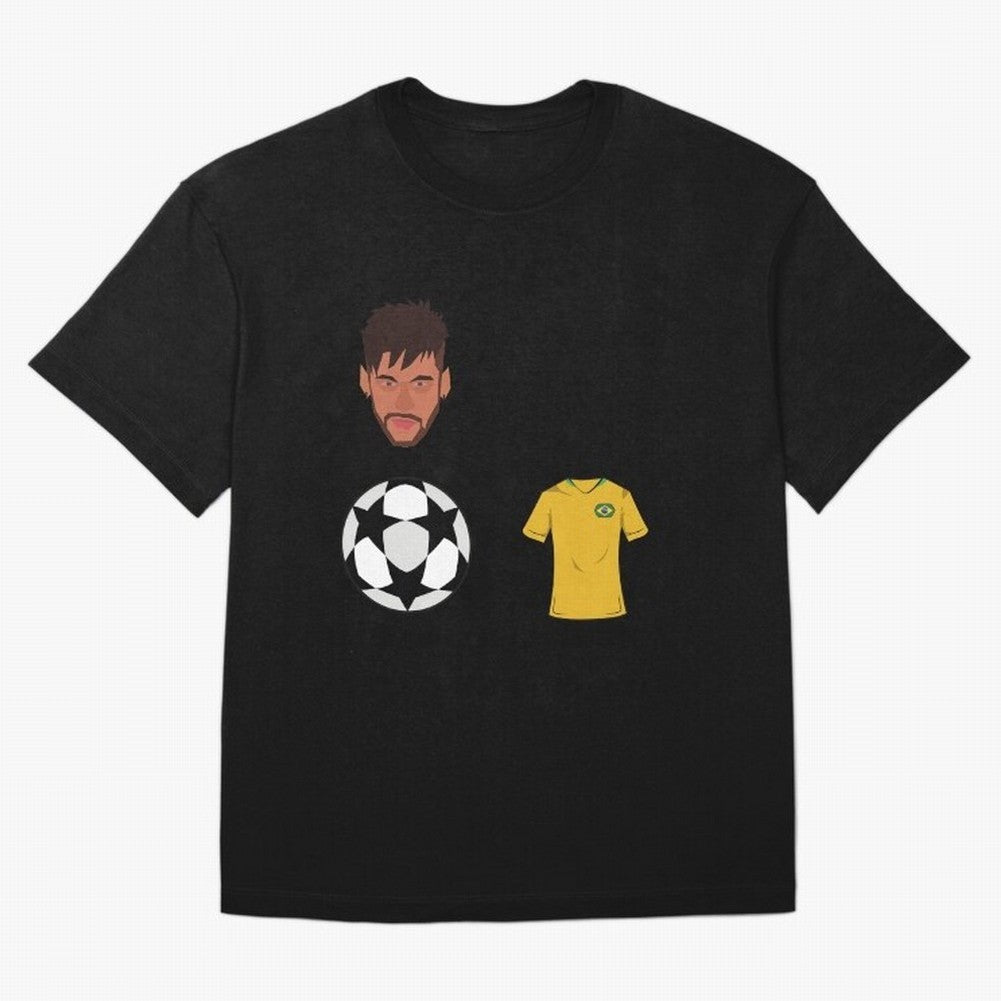Neymar JR 10 - PSG X Brazil Oversized T-Shirt Remember Iconic Moments from FIFA World Cup 2026 Group Stage Spirit, Capturing Spain and Netherlands, Messi, Neymar and Mbappe, Retro Football Energy, Iconic Rivalries, Trophy Chase Drama and Stadium