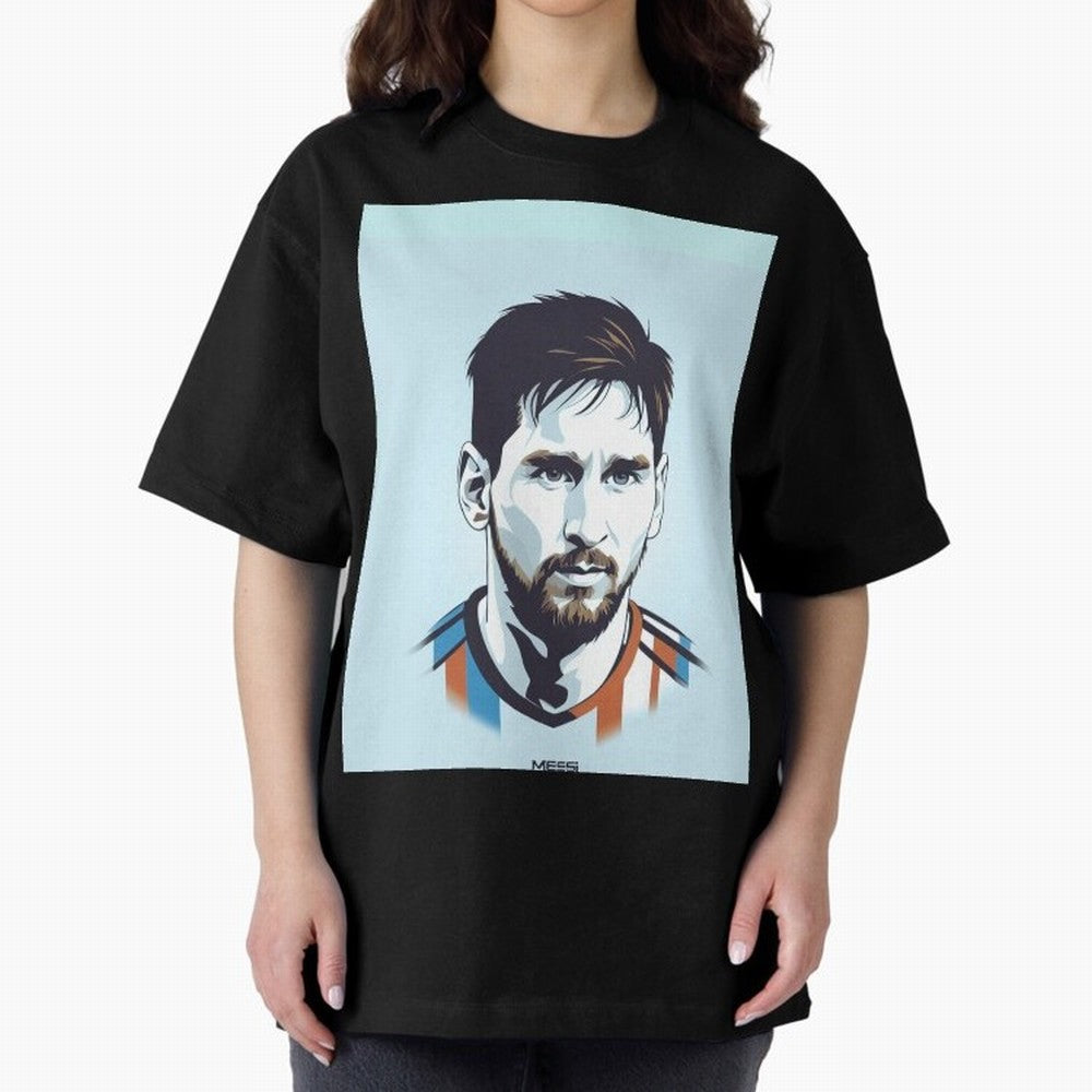 Messi Pop Art Portrait Graphic T-Shirt Enjoy the Biggest Football Party of FIFA World Cup 2026 Group Stage Filled with Messi, Neymar and Mbappe, Netherlands Energy, Goal Celebration Energy, Supporter Heritage, Football Icons and Worldwide