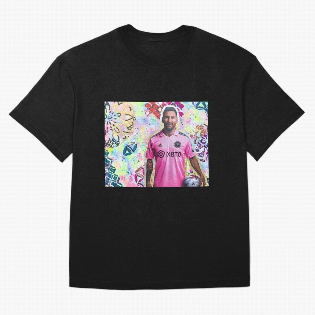messi Premium T-Shirt Stand with Match Day Hype around FIFA World Cup 2026 Group Stage, Messi and Cristiano Ronaldo, England, Fan Favorite Moments, National Team Passion, Big Match Drama and Soccer History; Ideal for Passionate Fans Who Love