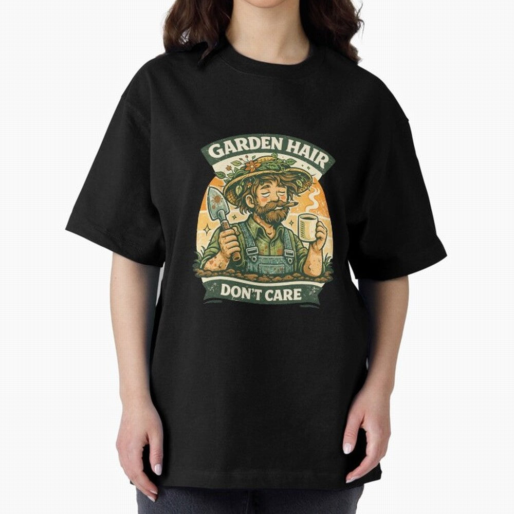Garden Hair Don't Care - Funny Retro Gardener for Men Classic T-Shirt Make Every Match About FIFA World Cup 2026 Group Stage for Fans of Neymar, Haaland and Cristiano Ronaldo and Argentina, Bringing Classic Soccer Heritage, Championship Pressure,