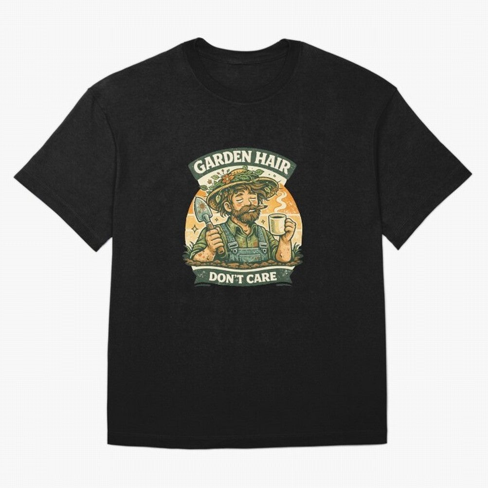 Garden Hair Don't Care - Funny Retro Gardener for Men Classic T-Shirt Make Every Match About FIFA World Cup 2026 Group Stage for Fans of Neymar, Haaland and Cristiano Ronaldo and Argentina, Bringing Classic Soccer Heritage, Championship Pressure,
