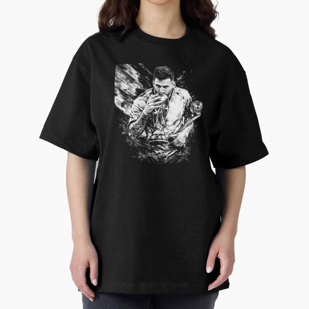 Eternal Glory ¨C Inked Champion Tribute Messi Premium T-Shirt Celebrate Unforgettable Nights in Global Football Passion for FIFA World Cup 2026 USA Canada Mexico, Built around Messi, Neymar and Mbappe, England, Soccer Culture, Superstar Moments,