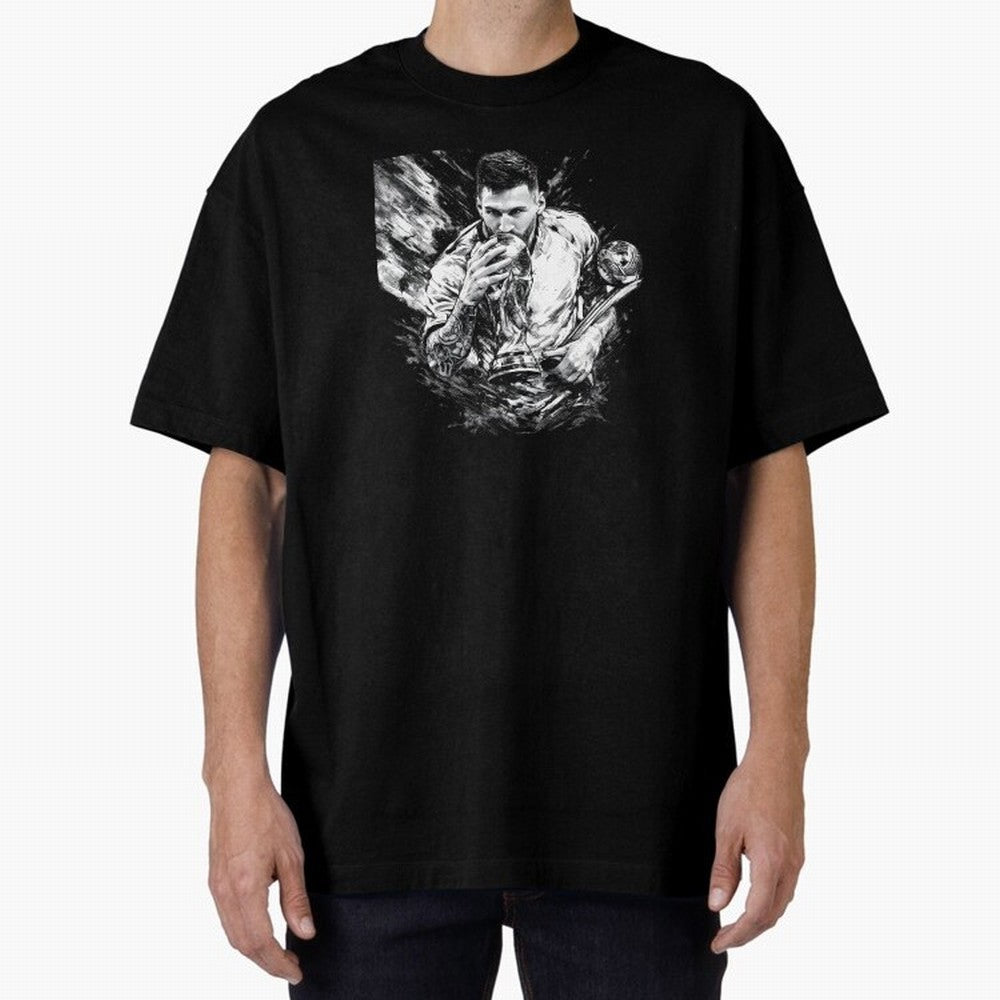 Eternal Glory ¨C Inked Champion Tribute Messi Premium T-Shirt Celebrate Unforgettable Nights in Global Football Passion for FIFA World Cup 2026 USA Canada Mexico, Built around Messi, Neymar and Mbappe, England, Soccer Culture, Superstar Moments,