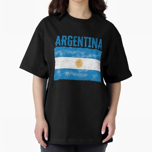 Argentina Oversized T-Shirt Celebrate Soccer Greatness during FIFA World Cup 2026 for Fans of Cristiano Ronaldo and England and Germany, Bringing Football History, Final Match Energy, Crowd Noise and Once in a Lifetime Moments; Created for Match