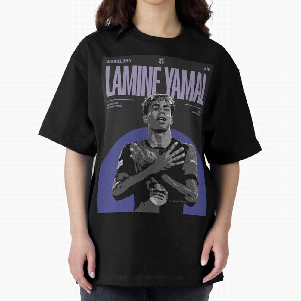 Lamine Yamal Barcelona Poster HD Premium T-Shirt Celebrate the Next Chapter of FIFA World Cup 2026 USA Canada Mexico for Fans of Messi and Brazil, Bringing Global Supporter Spirit, Legendary Goals, National Colors and Tournament Celebration; Made